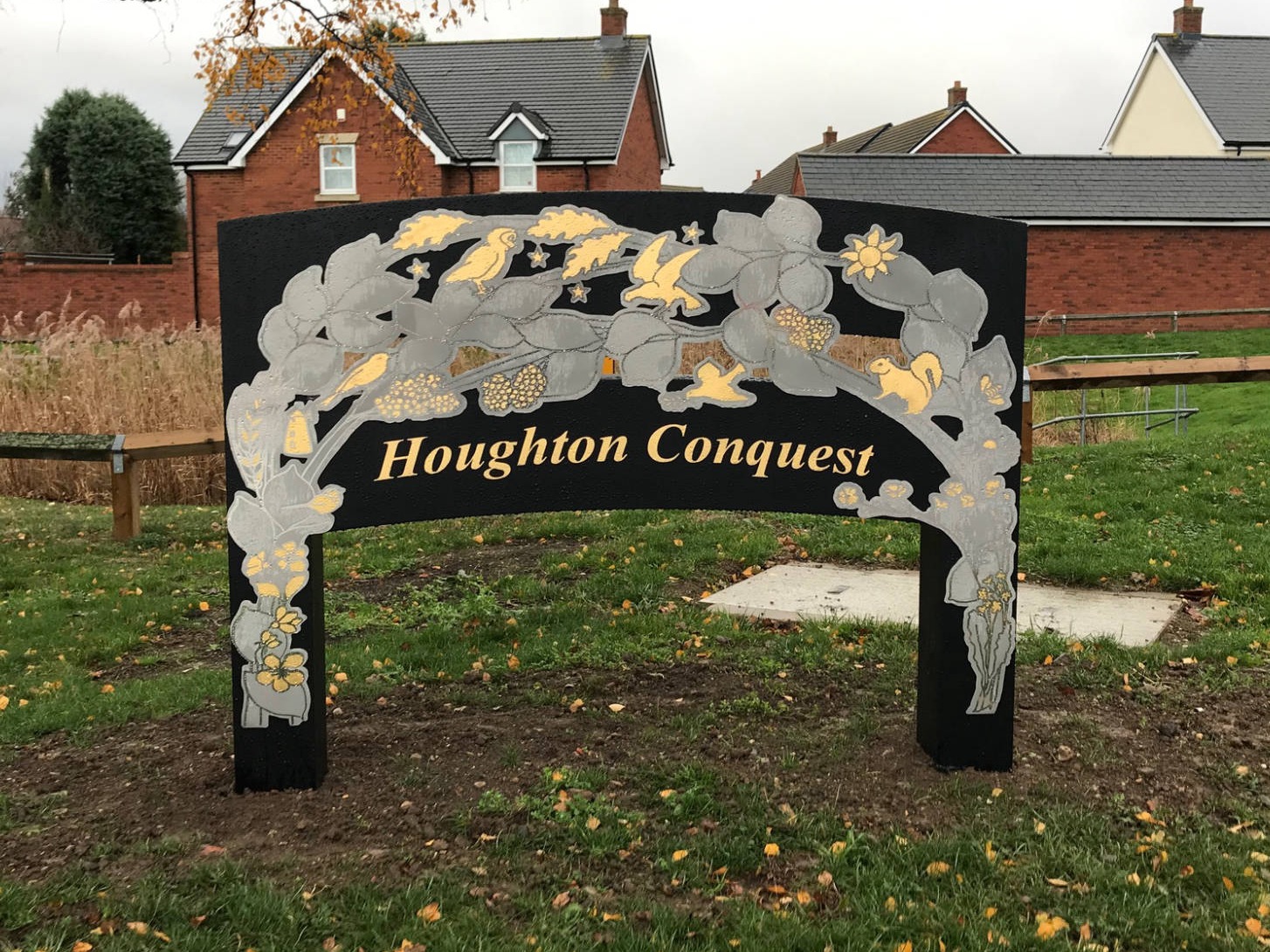 engraved post signage 