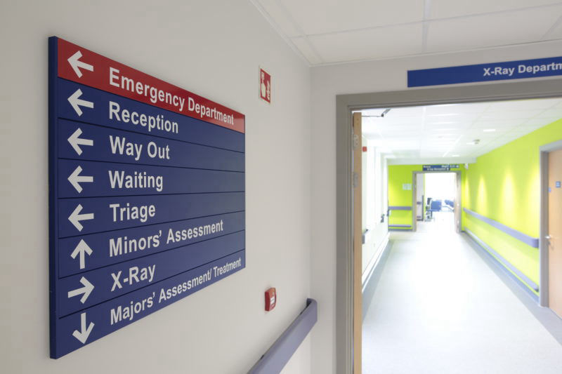 nhs hospital signage