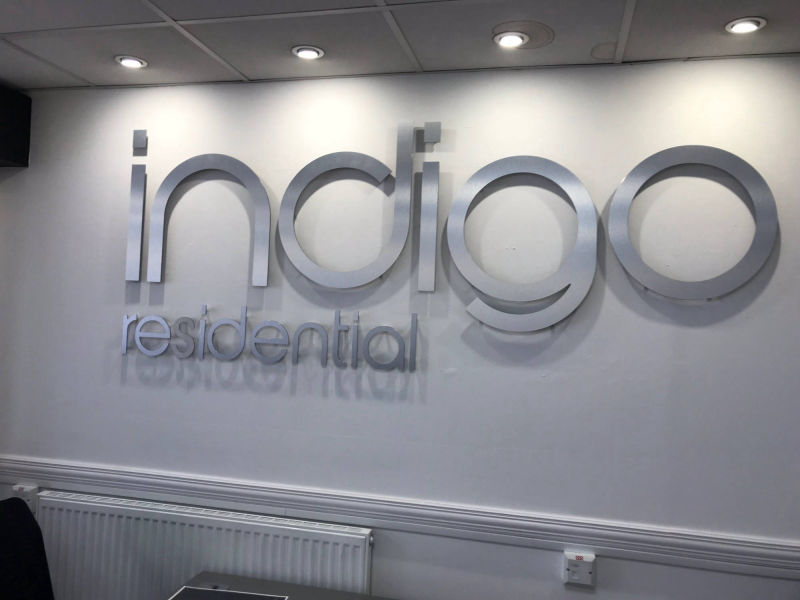 interior built up letters signage