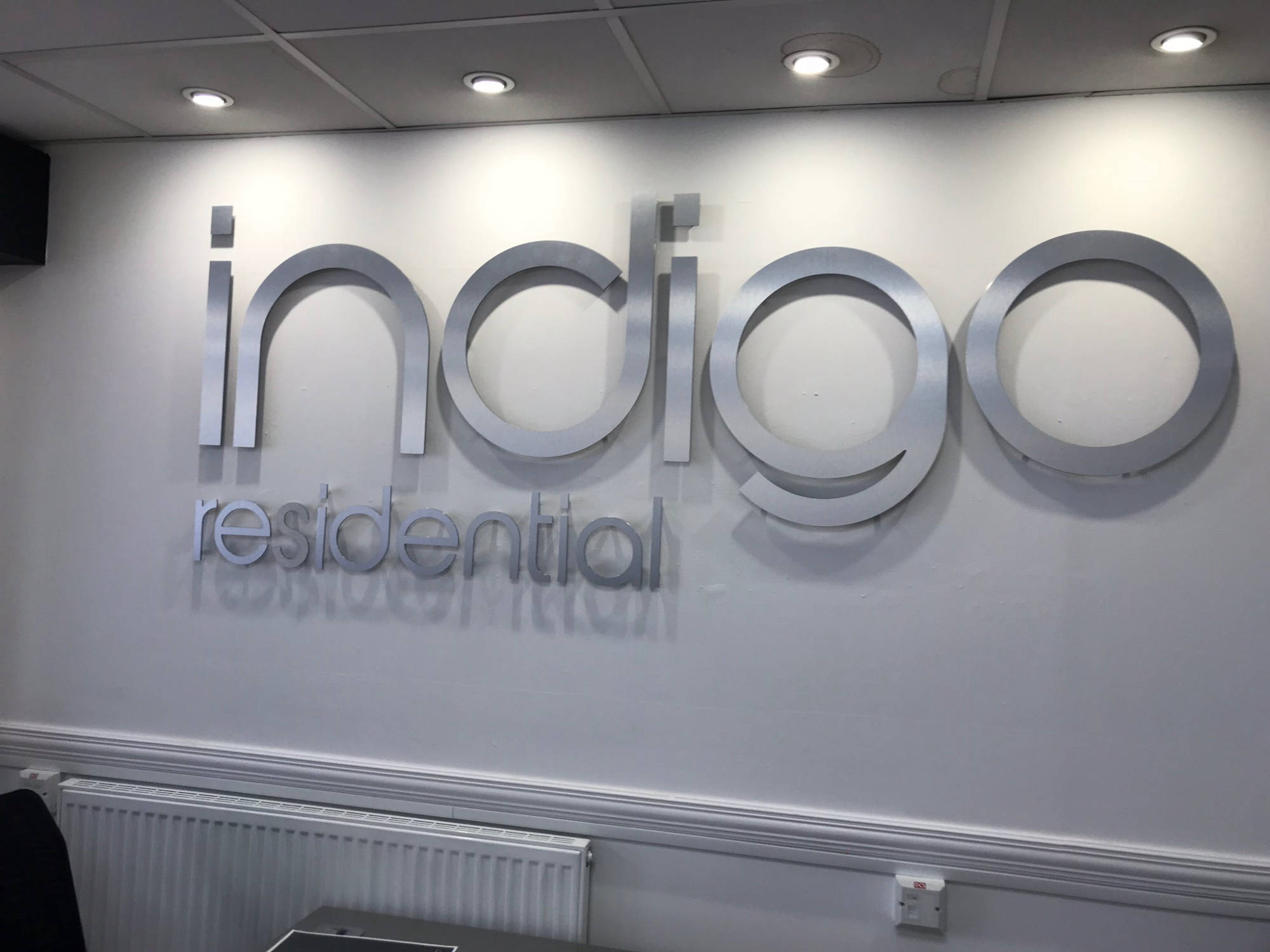 interior built up letters signage