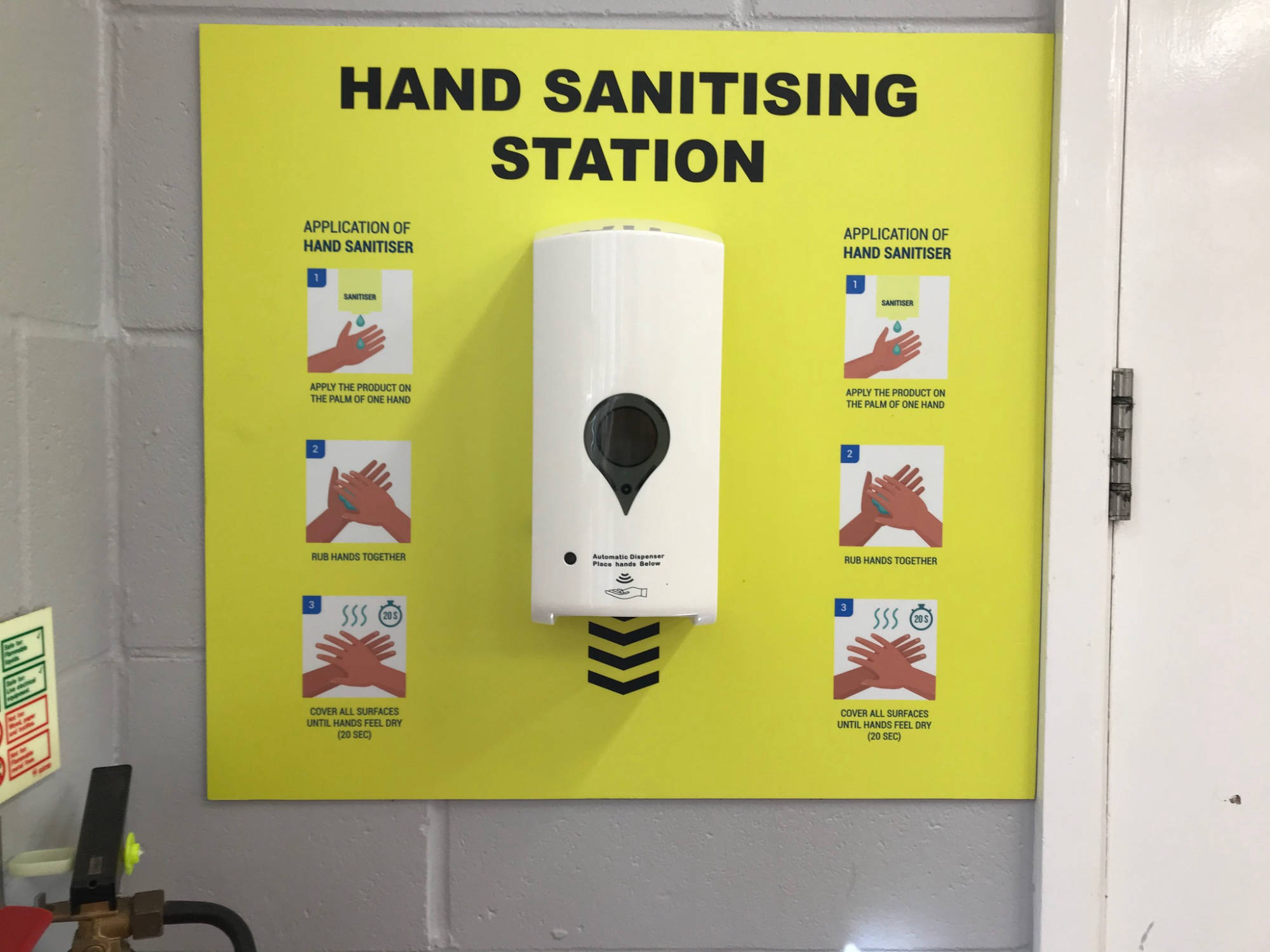hand sanitising station 