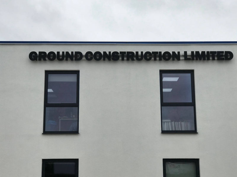 construction building signage