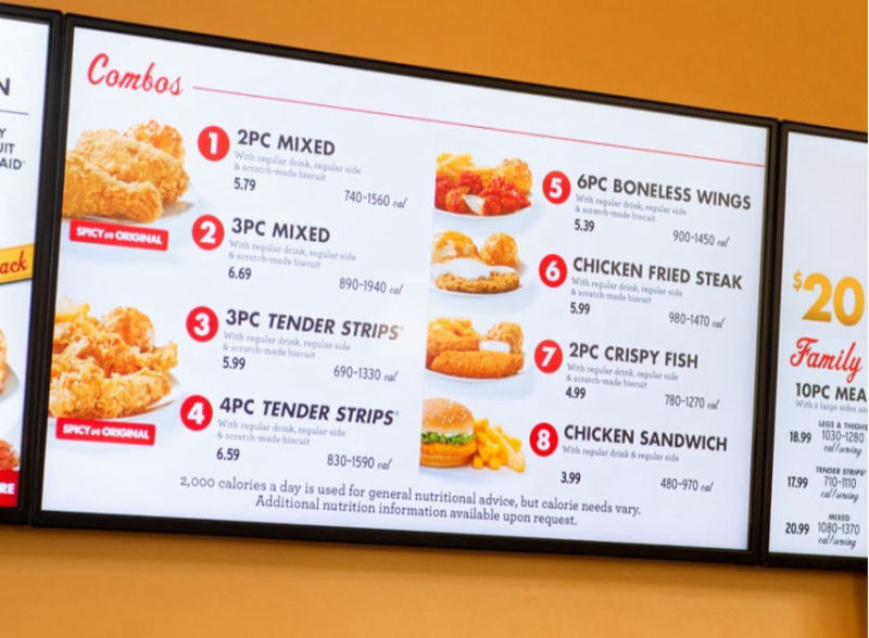 digital menu boards 