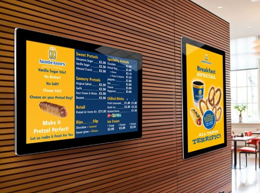 digital menu display