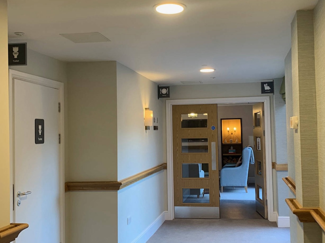 wayfinding room  carehome signage 