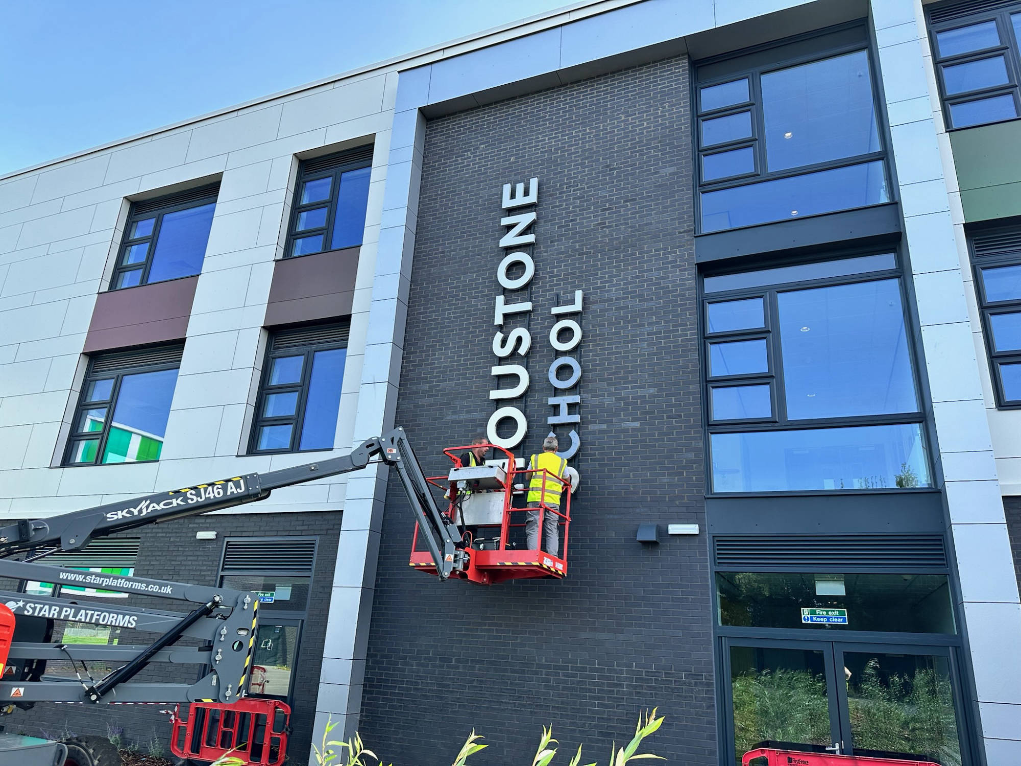 exterior school signage 