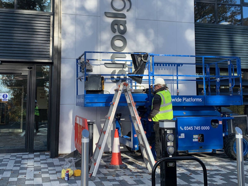 school signage installation