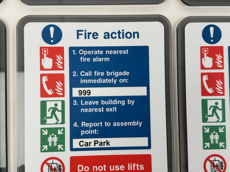fire safety signs 