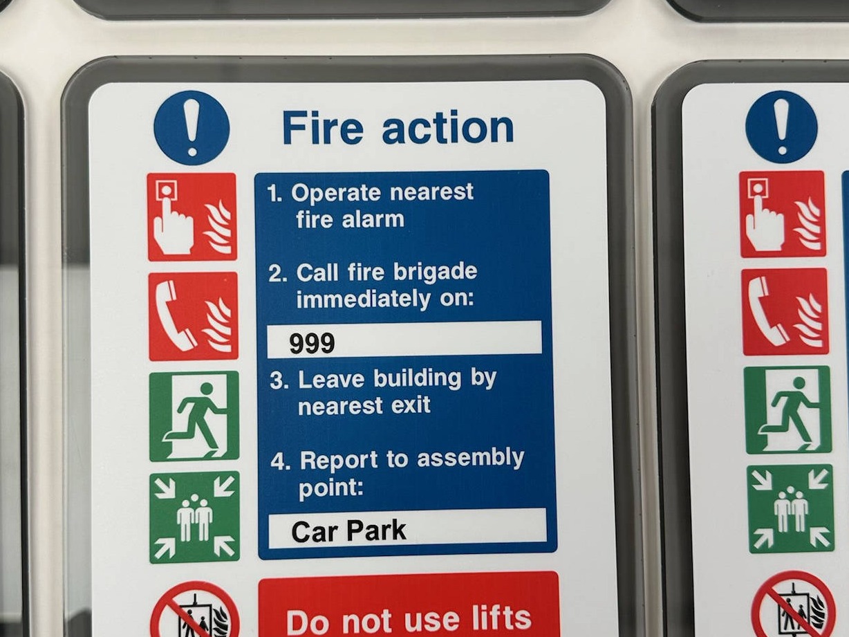 fire safety signs 