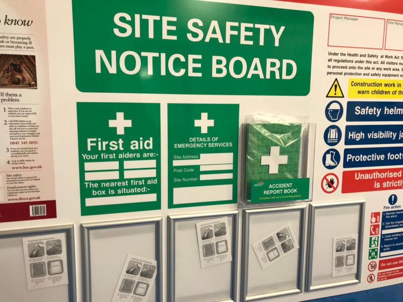 health and safety notice board