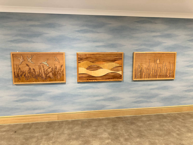  laser cut art carehome signage