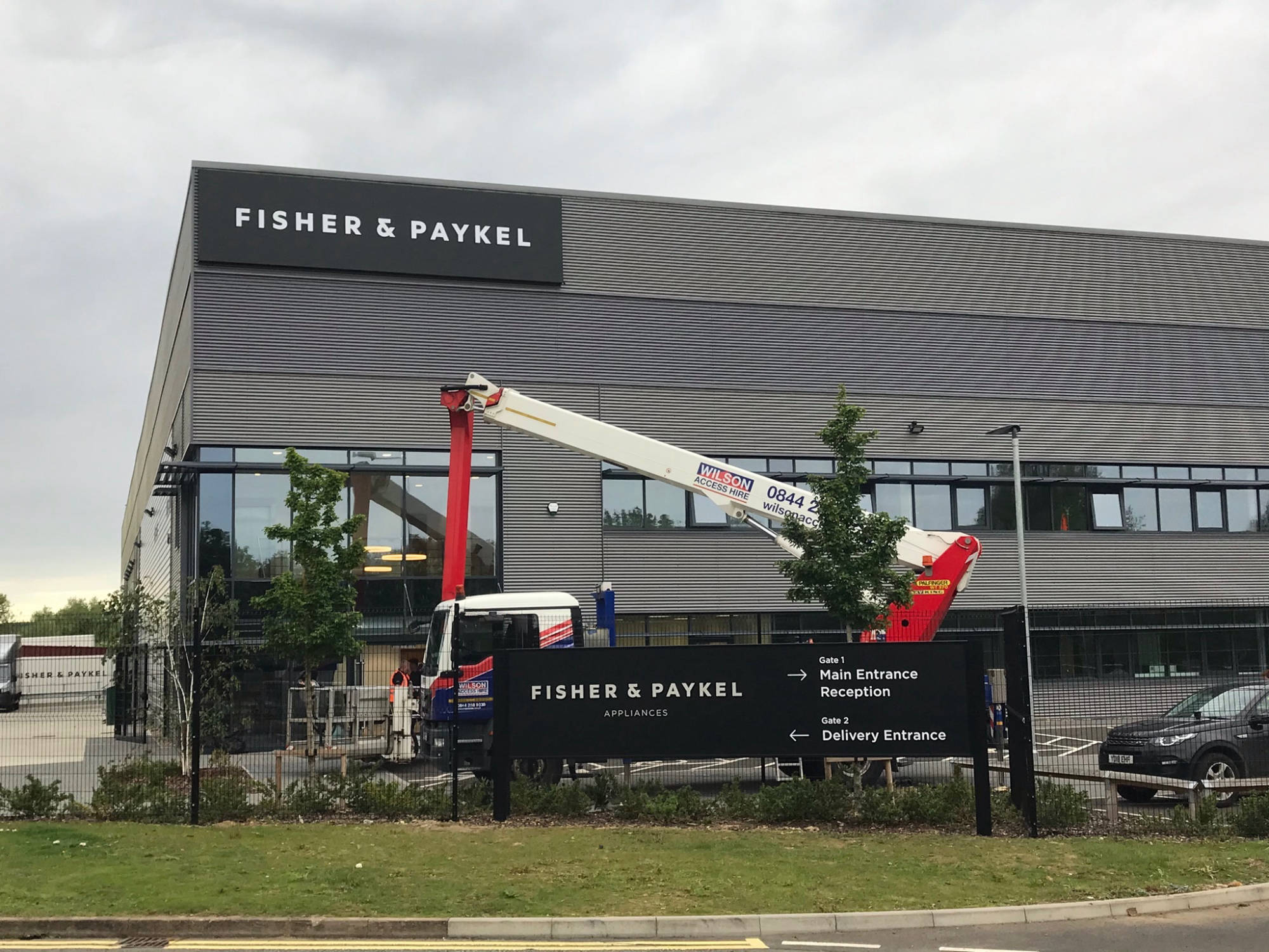 post aluminium signage 