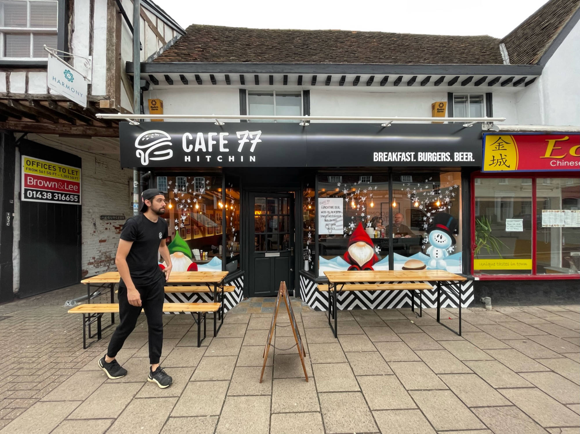 cafe exterior signage