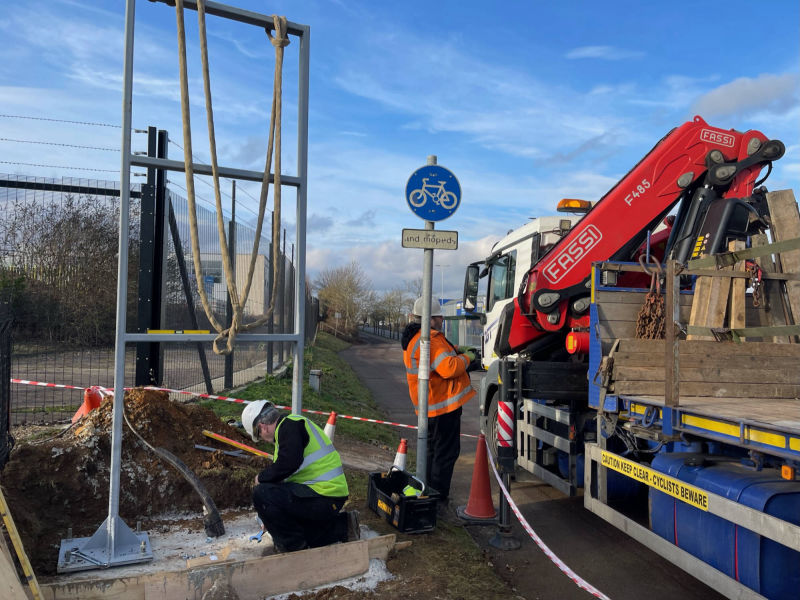 post signage installation