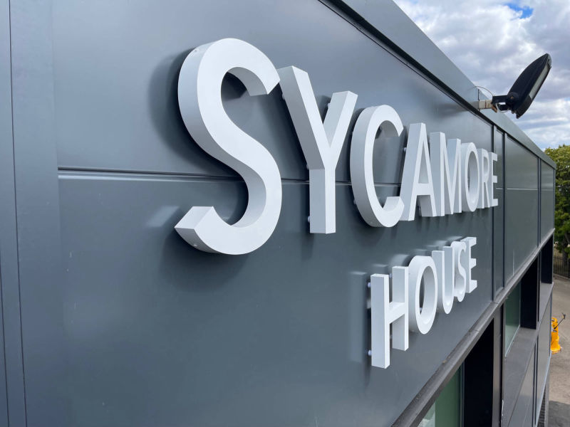 stand of letters office signage 