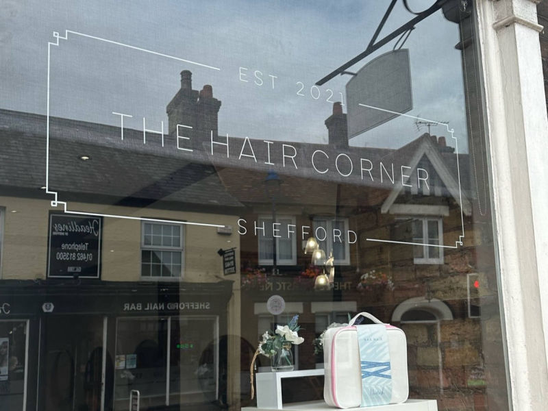 hair salon window graphics