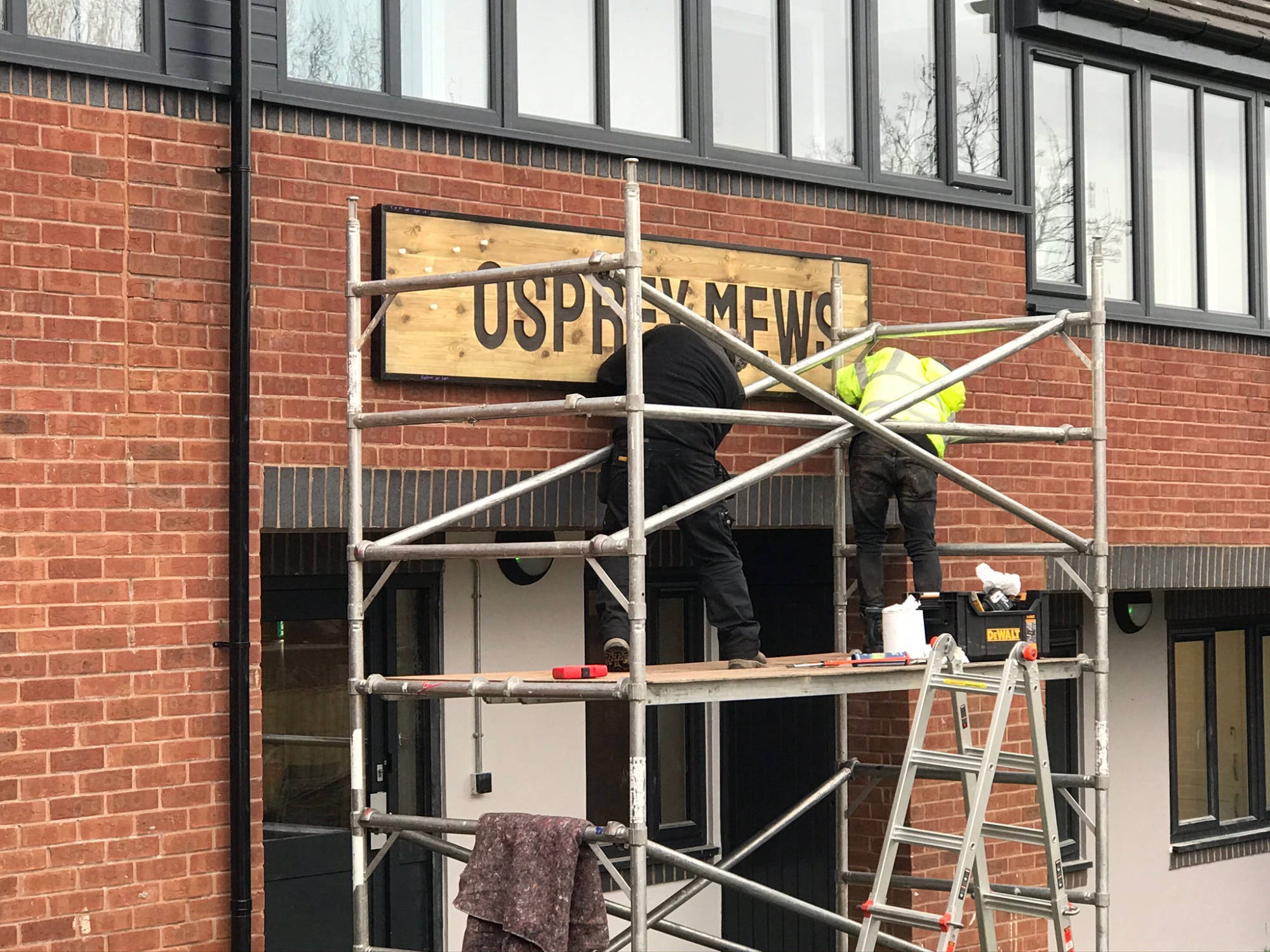 carehome sign installation 