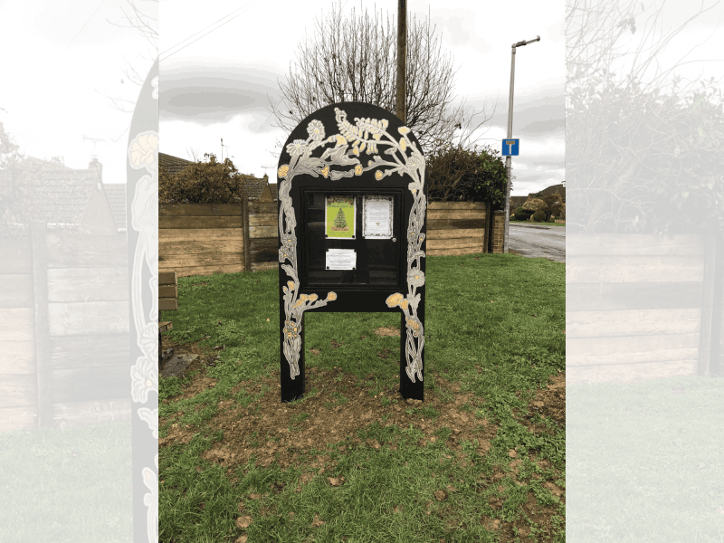 engraved post signage